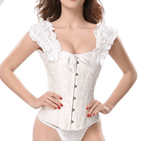 corset blanc bretelle